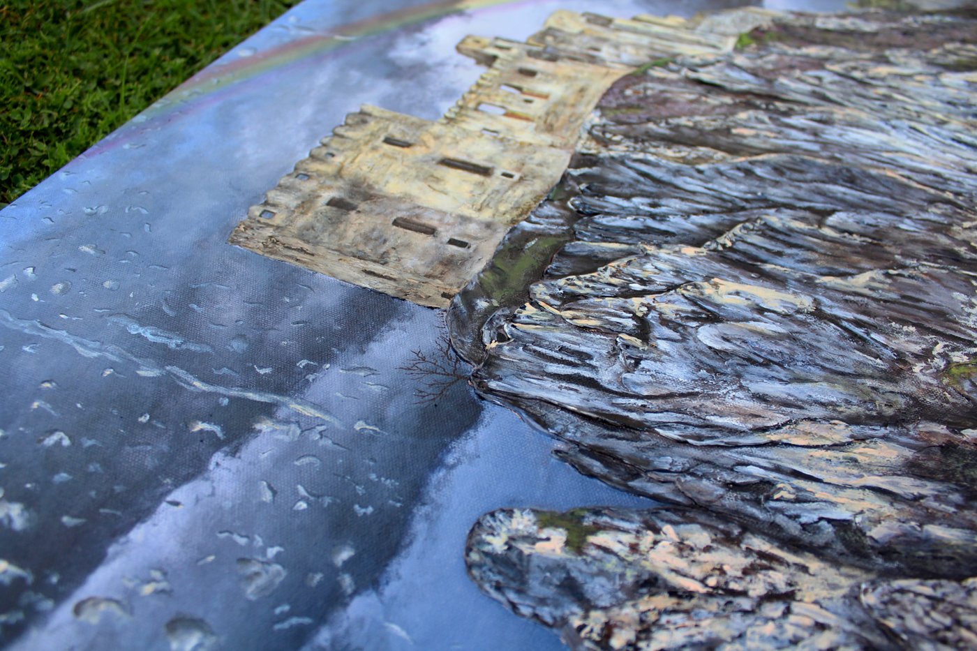 Po búrke (Hrad Beckov) – detail