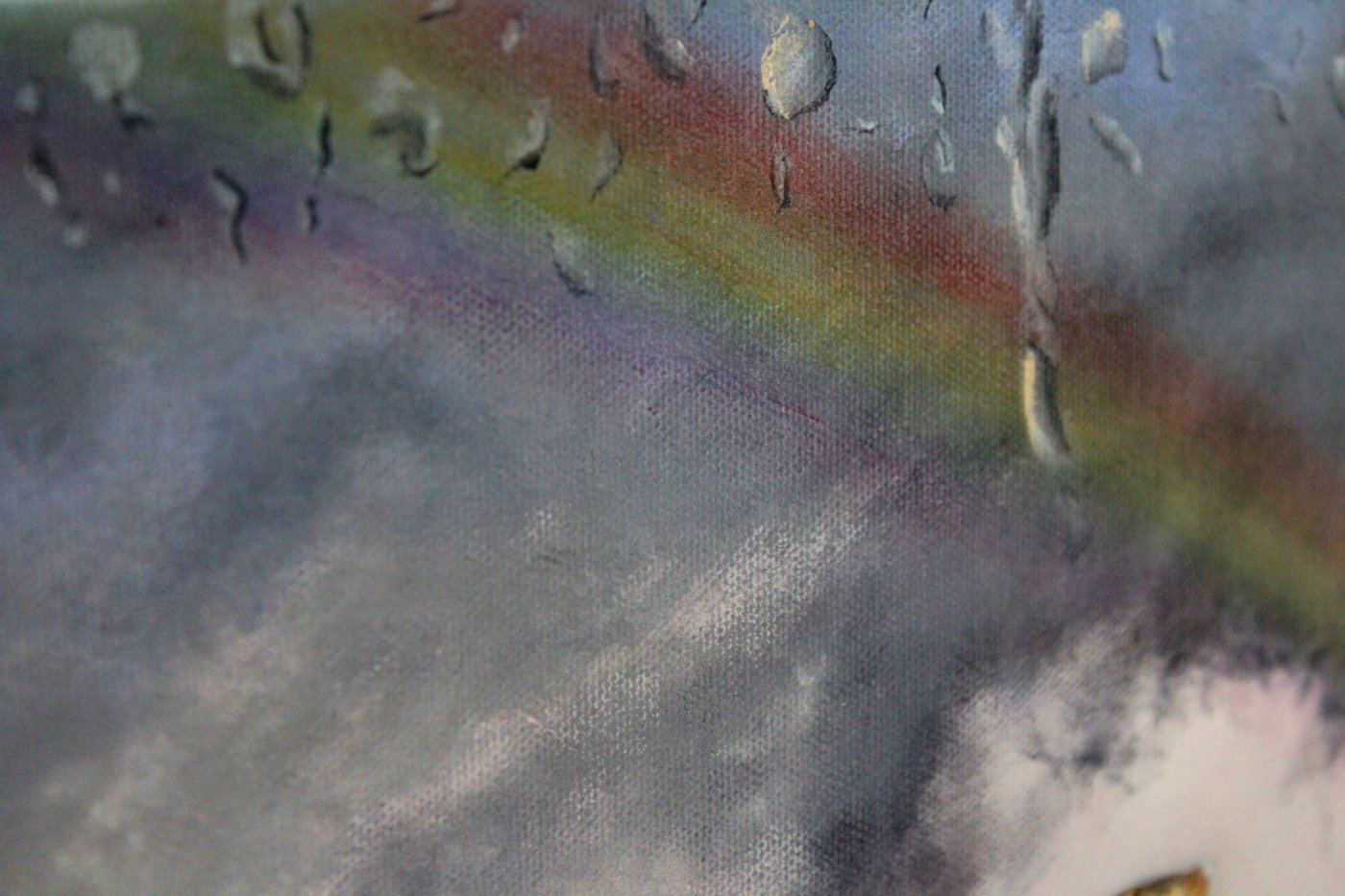 Po búrke (Hrad Beckov) – detail