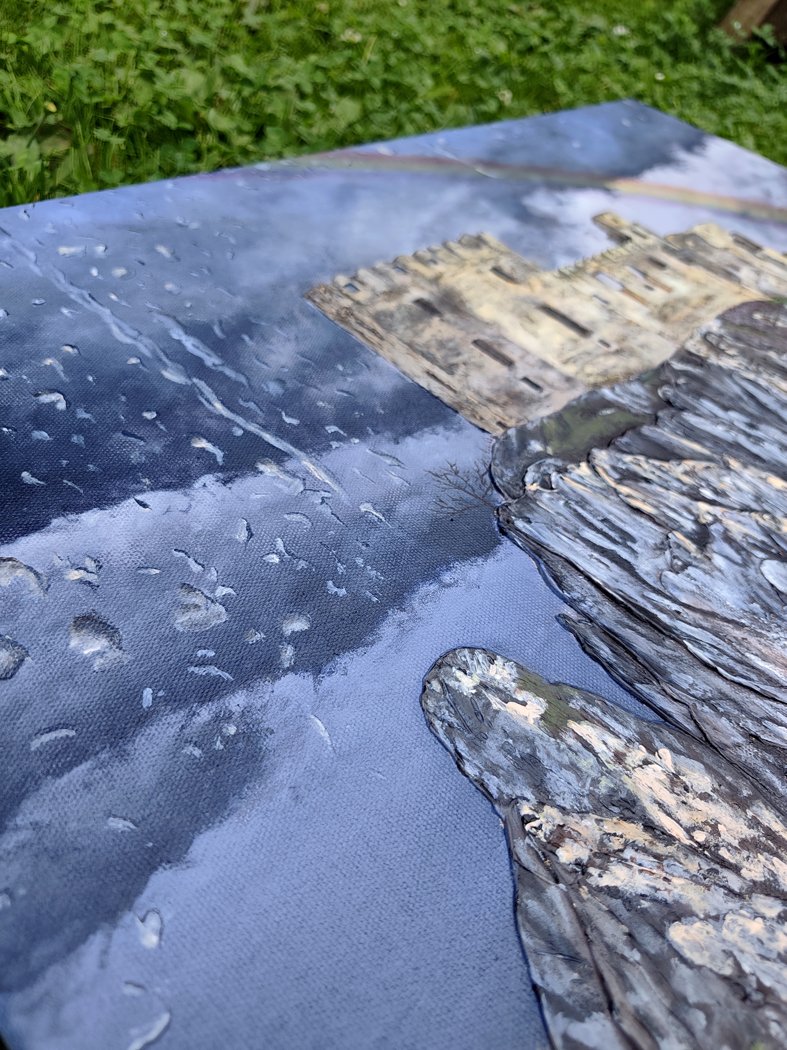 Po búrke (Hrad Beckov) – detail